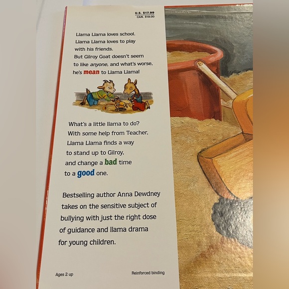 Llama llama and the bully goat Anna Dewdney hardback book NY times best selling - Picture 3 of 10